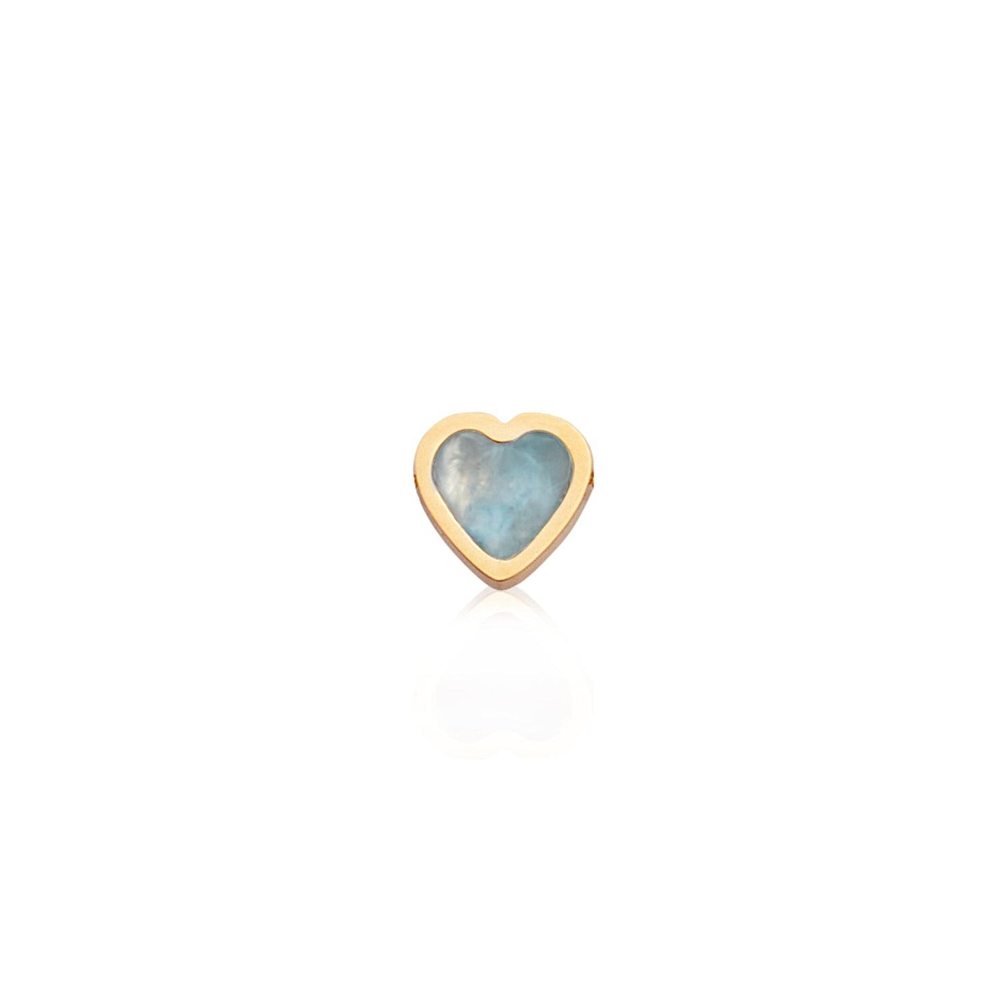Made Mine Mini Heart Birthstone Necklace (Gold)