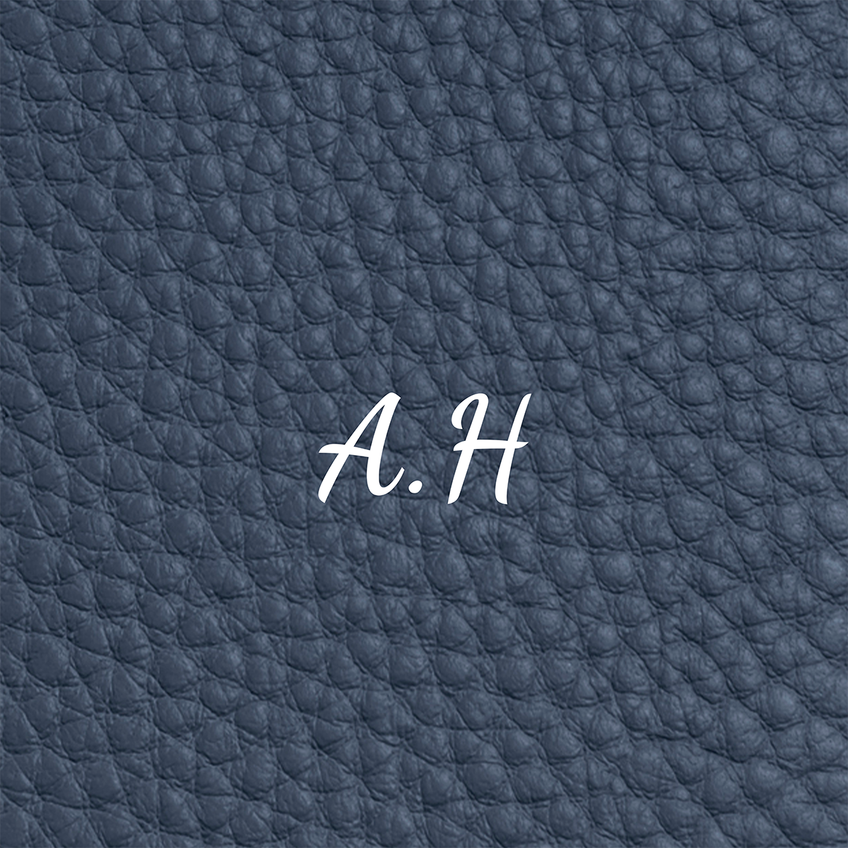 Leather Luggage Tag (Navy)