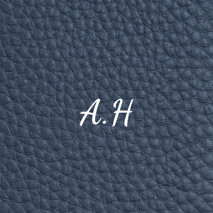 Leather Luggage Tag (Navy)