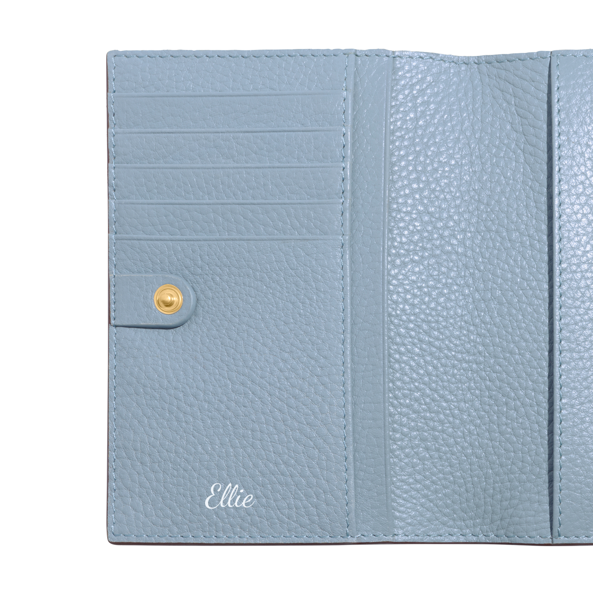 Leather Passport Holder (Powder Blue)