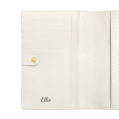 Leather Passport Holder (Ivory)