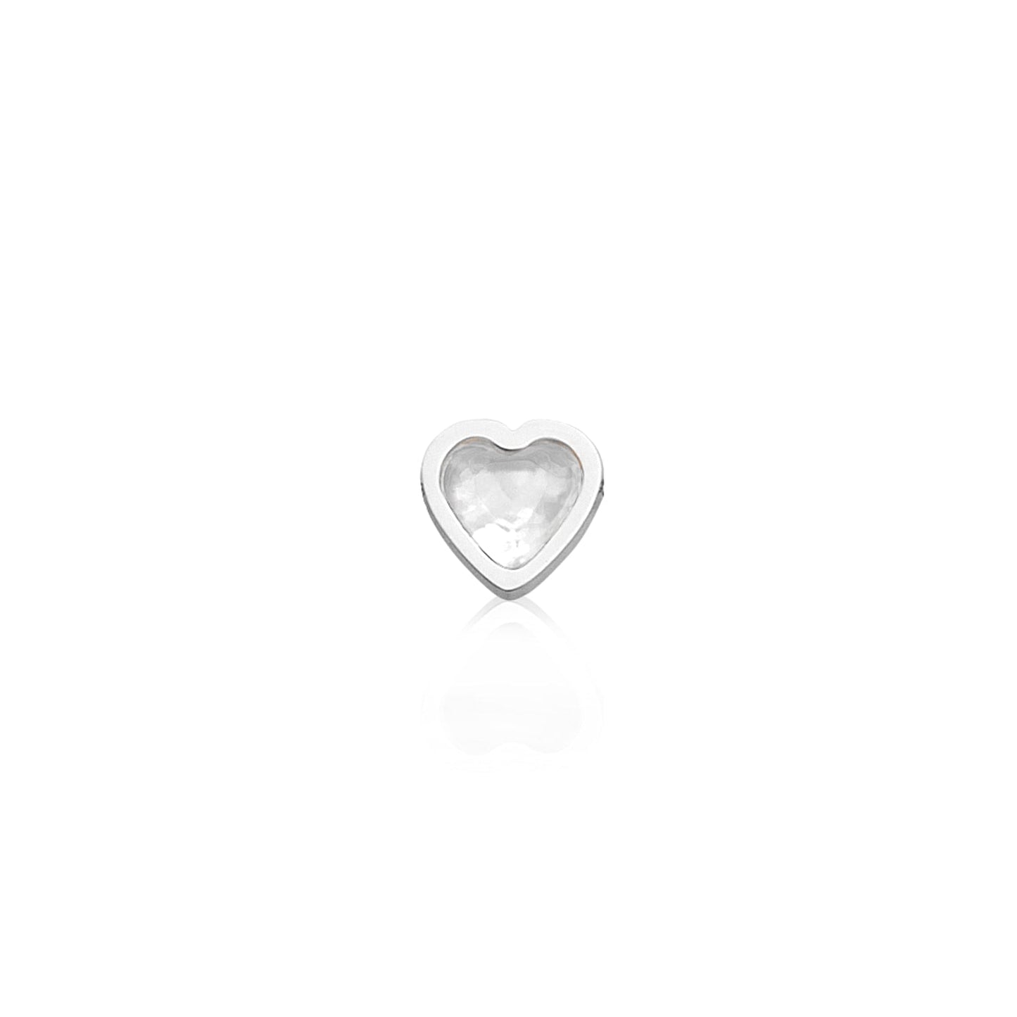 Made Mine Mini Heart Birthstone Bracelet (Silver)