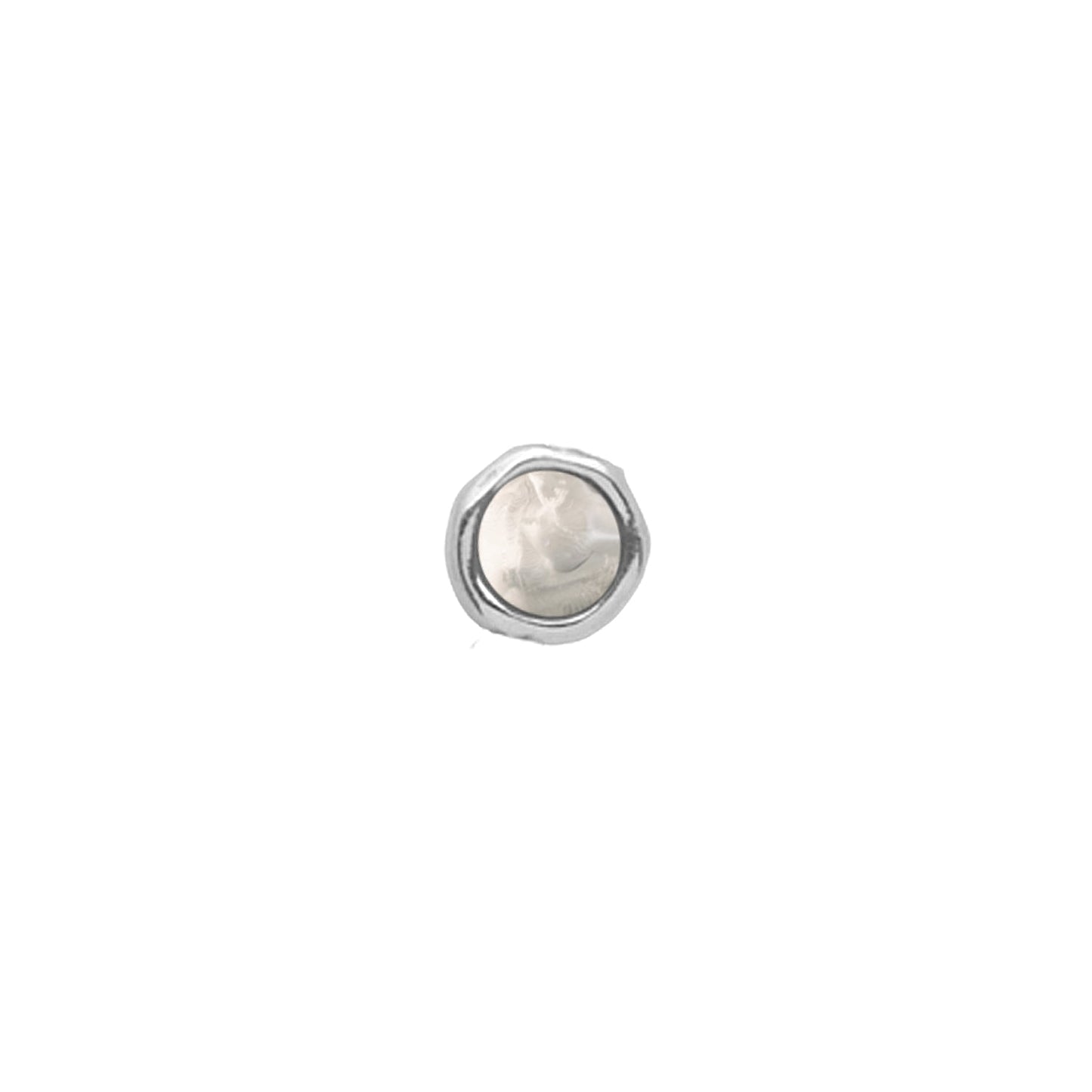 Made Mine Initials & Birthstone Necklace (Silver)