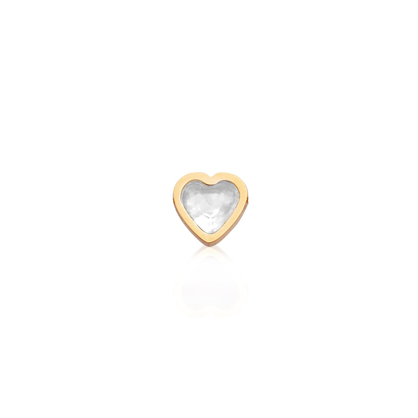 Mini Heart Birthstone Bracelet (Gold)