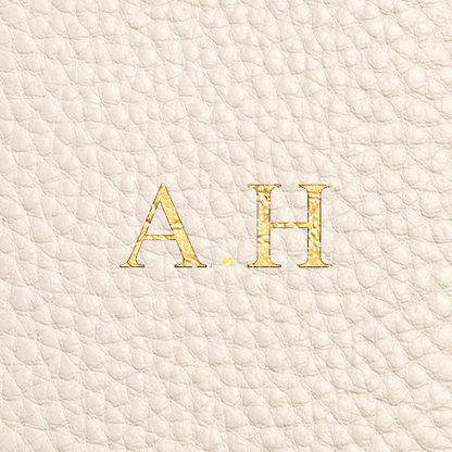 Leather Clutch Pouch (Ivory)