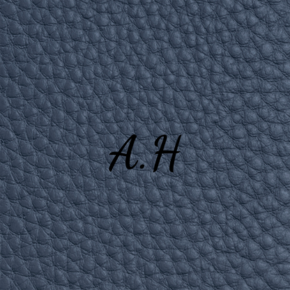 Leather Luggage Tag (Navy)