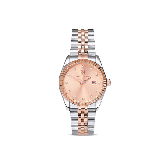 Mini Two Tone Blush Link Belgravia 30 Watch