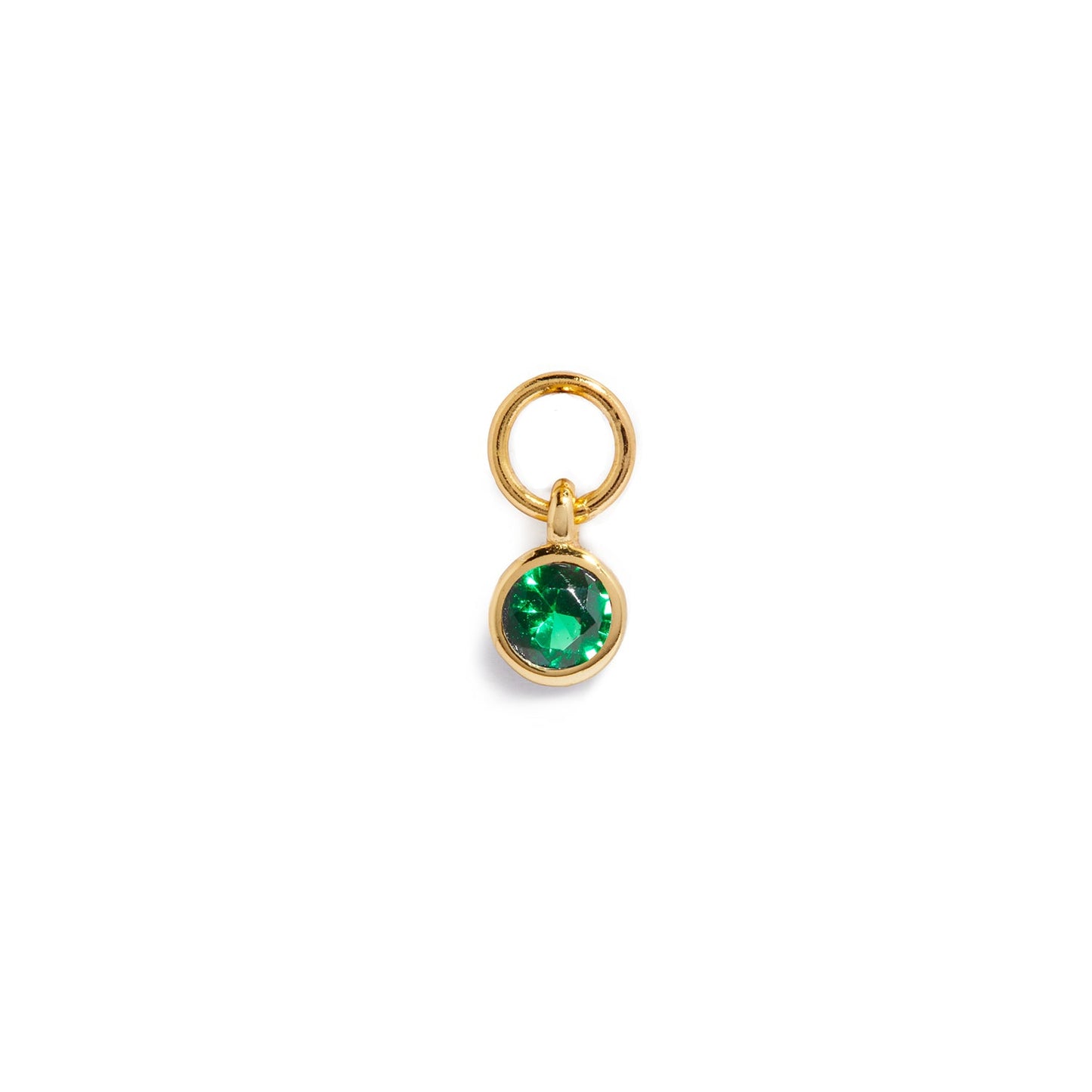 Stories Mini Birthstone Hoop Charm (Gold)