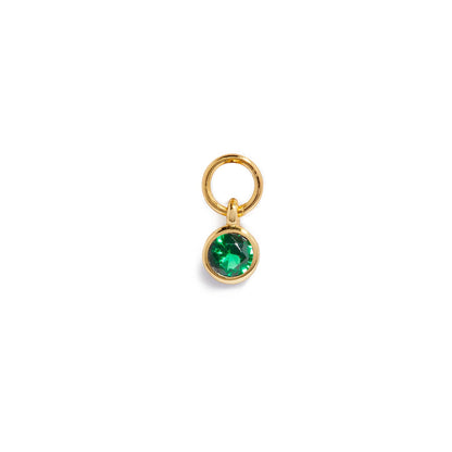Stories Mini Birthstone Hoop Charm (Gold)
