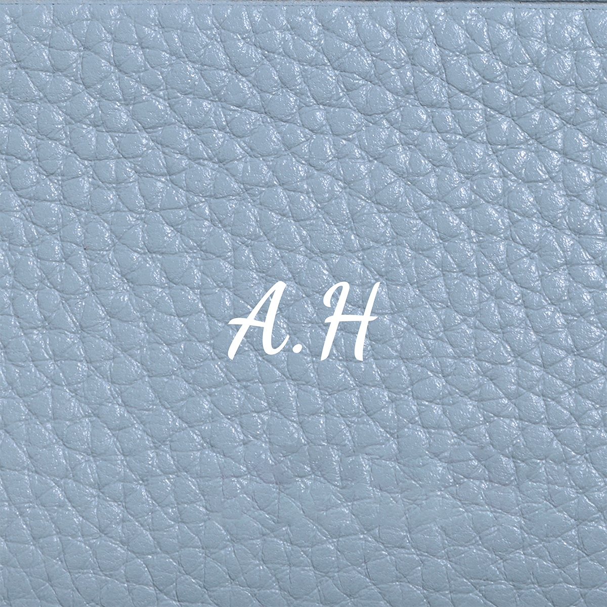 Leather Card Holder (Powder Blue)