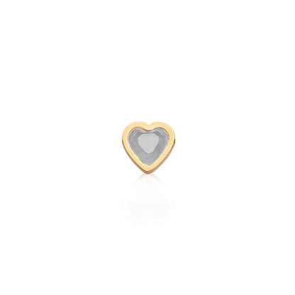 Mini Heart Birthstone Bracelet (Gold)