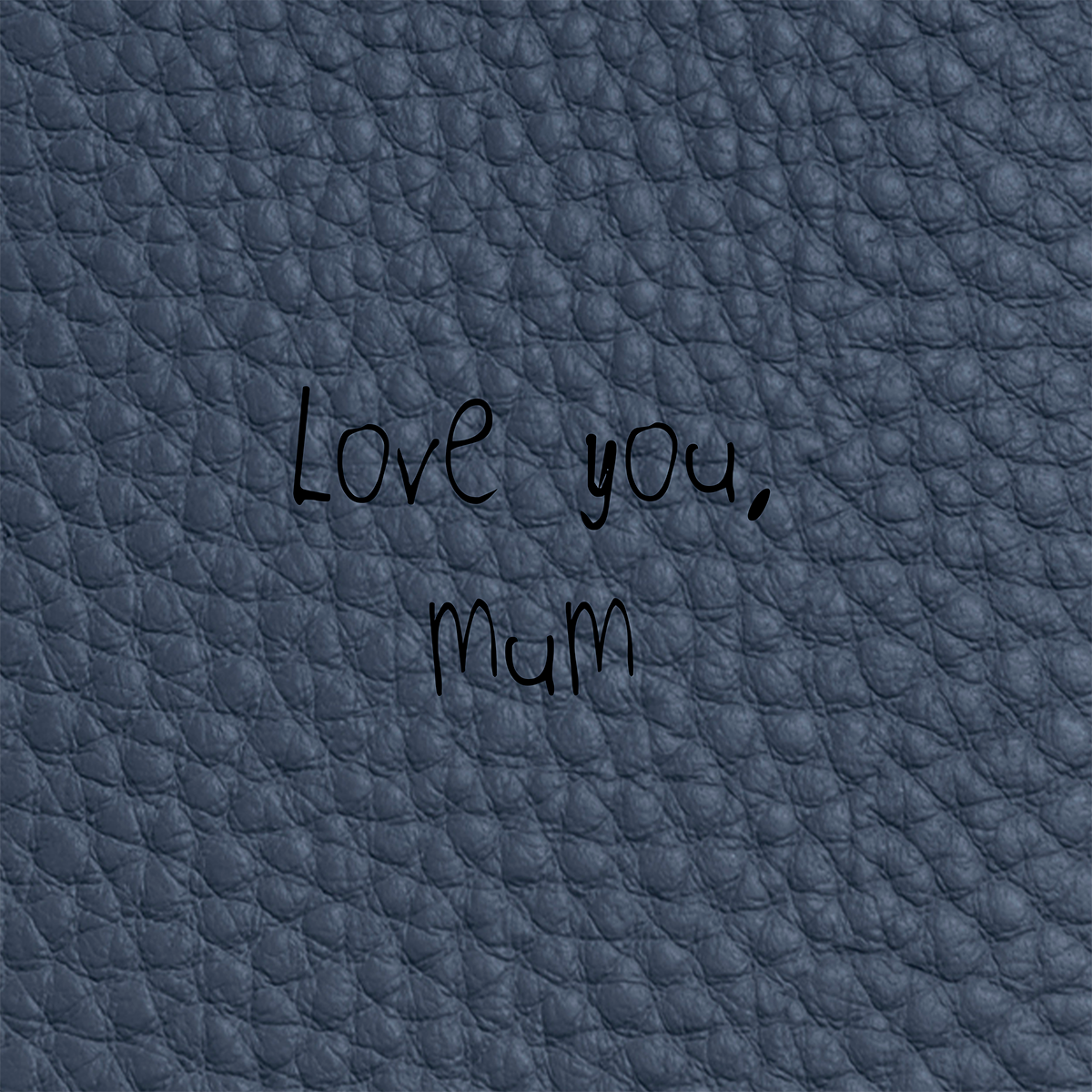 Leather Card Holder (Navy)