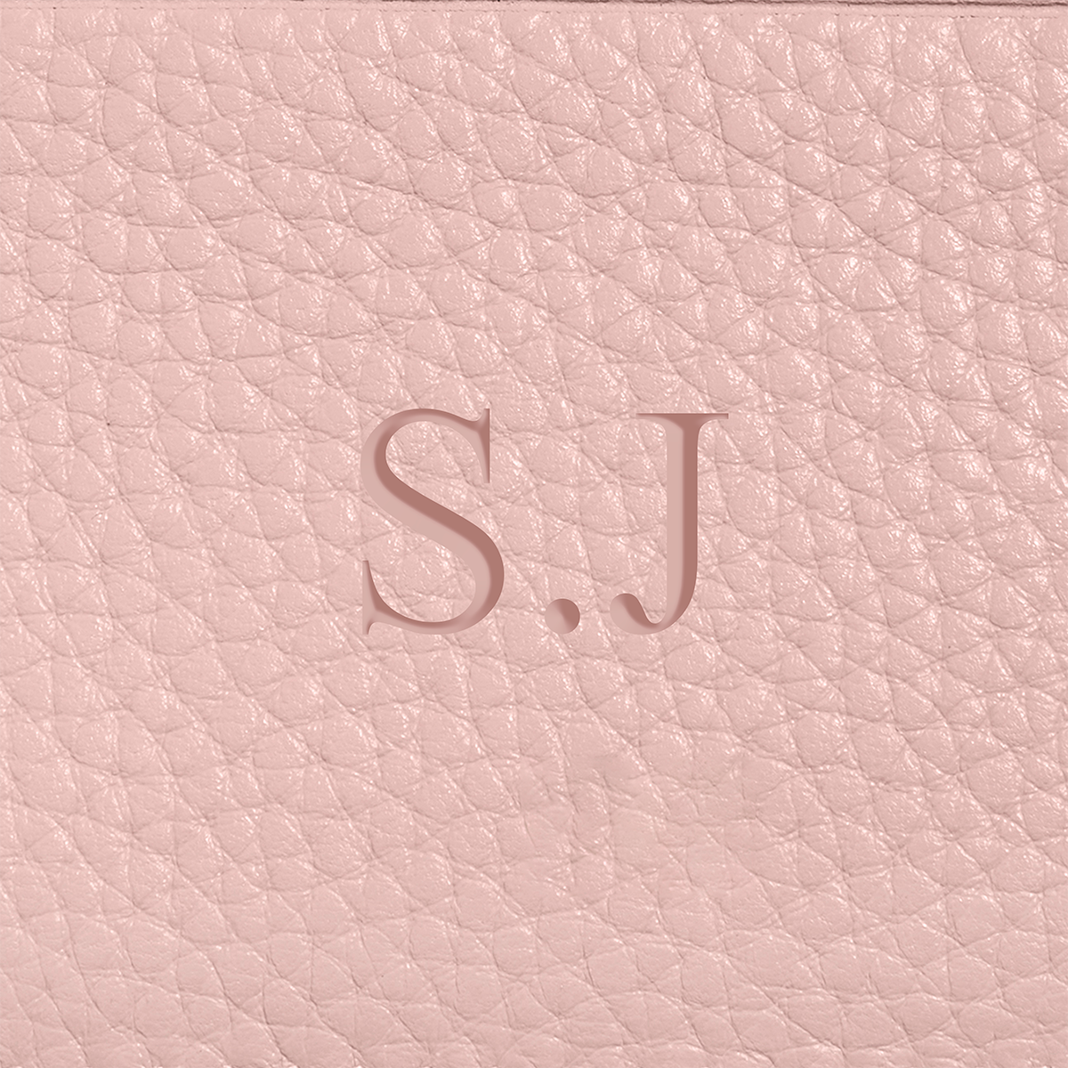 Leather Card Holder (Blush Nude)