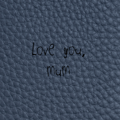 Leather Luggage Tag (Navy)