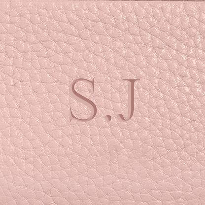 Small Leather Jewellery Box (Blush Nude)