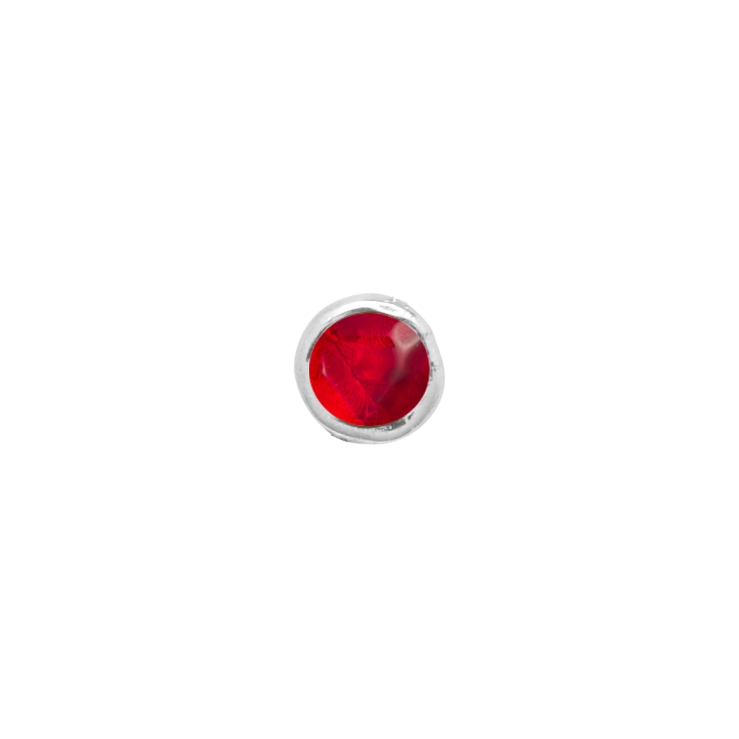 Made Mine Charms - Round Birthstone Charms (Silver)