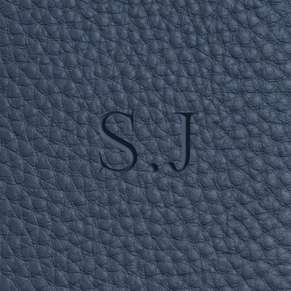 Leather Luggage Tag (Navy)