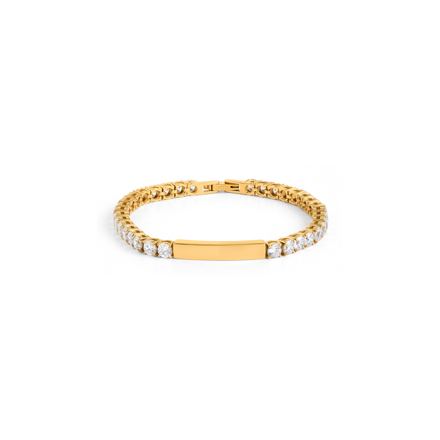 Custom Bar Tennis Bracelet (Gold)