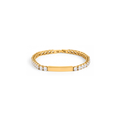 Custom Bar Tennis Bracelet (Gold)