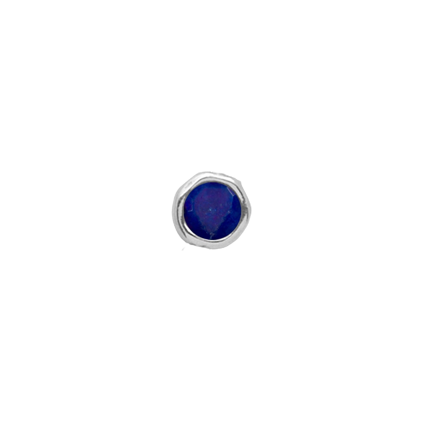 Made Mine Initials & Birthstone Necklace (Silver)