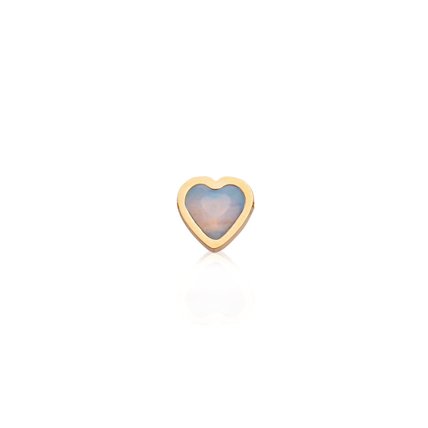 Made Mine Mini Heart Birthstone Anklet (Gold)