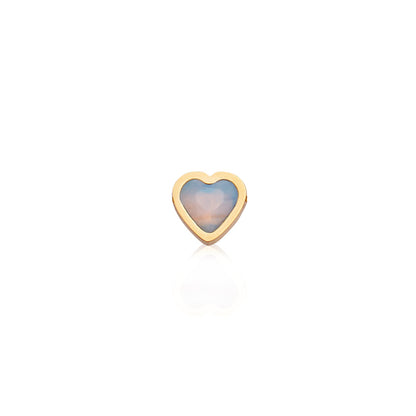 Mini Heart Birthstone Bracelet (Gold)