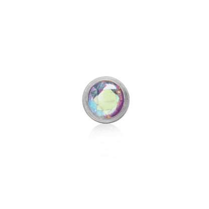 Birthstone Huggie Hoops (Silver)
