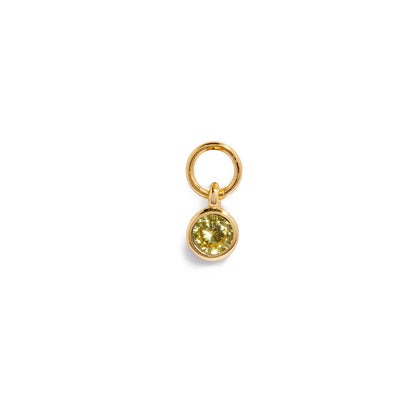 Stories Mini Birthstone Hoop Charm (Gold)