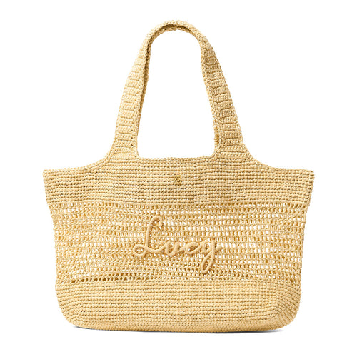 Personalised Raffia Tote Bag (Natural)