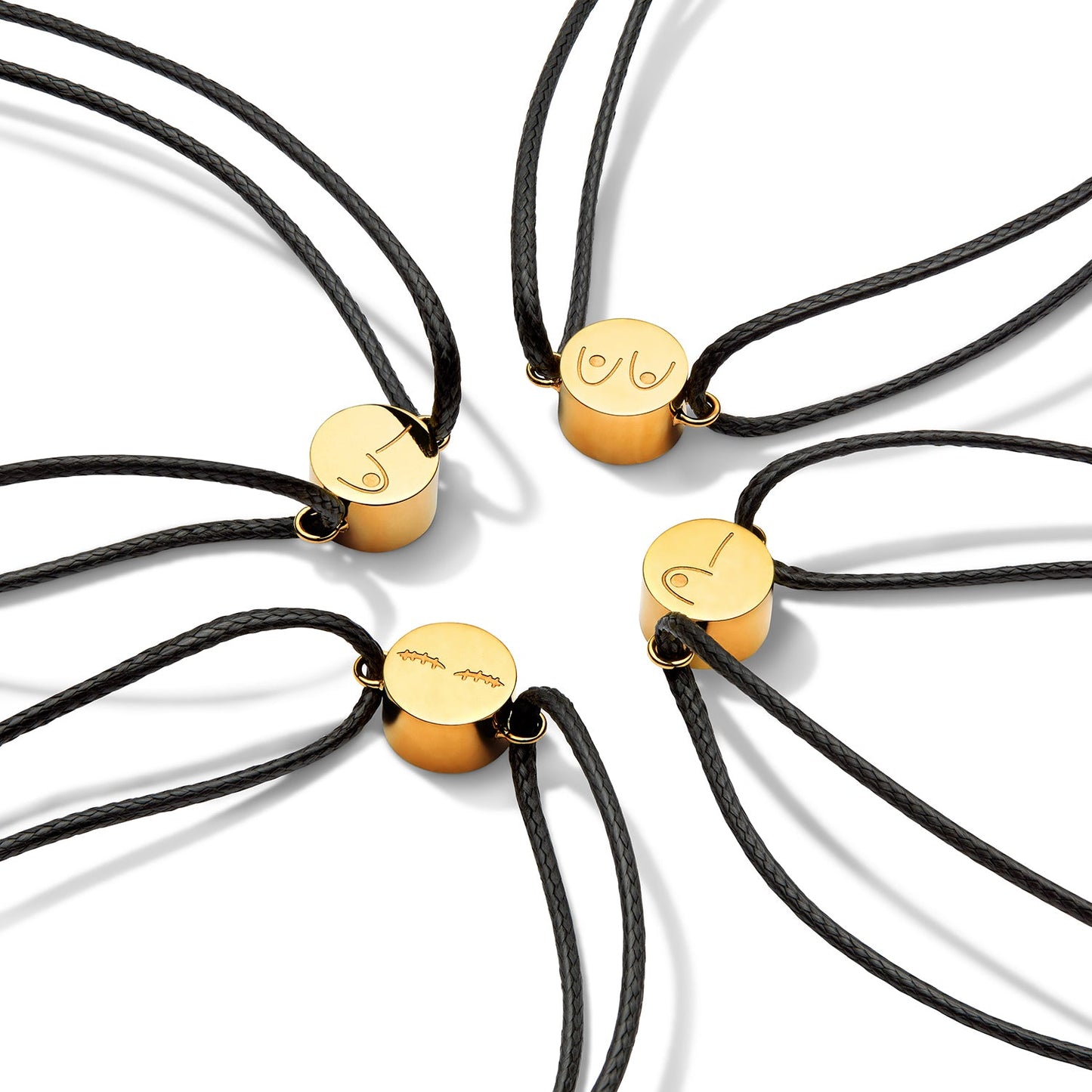 CoppaFeel! Charms for Charity Bracelet (Gold)