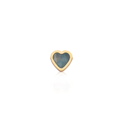 Made Mine Mini Heart Birthstone Necklace (Gold)