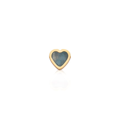 Mini Heart Birthstone Bracelet (Gold)
