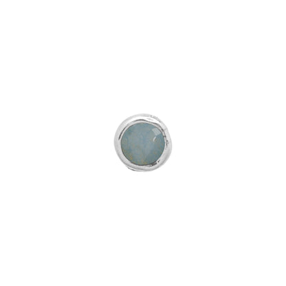 Made Mine Charms - Round Birthstone Charms (Silver)