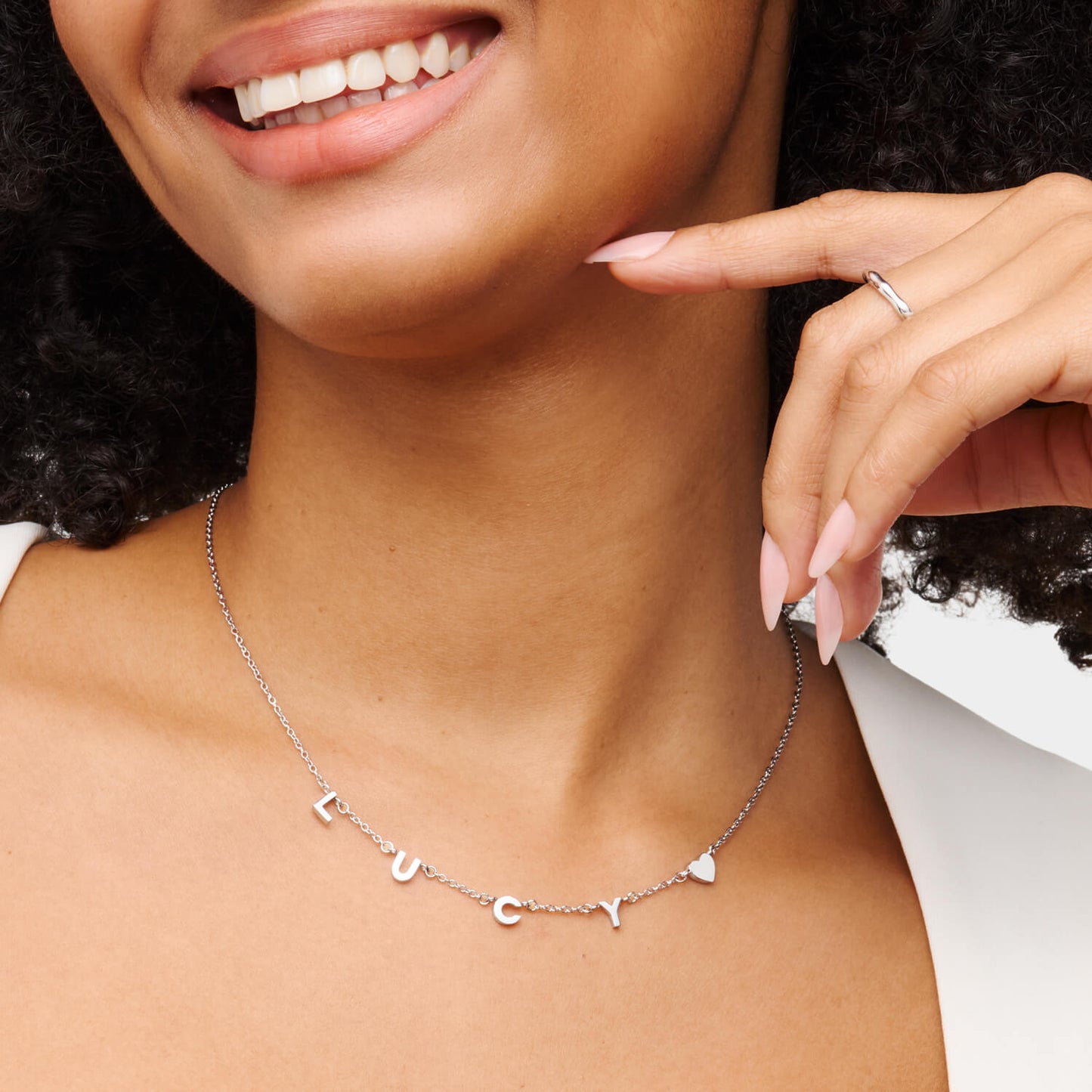 Made Mine Name Necklace - Silver