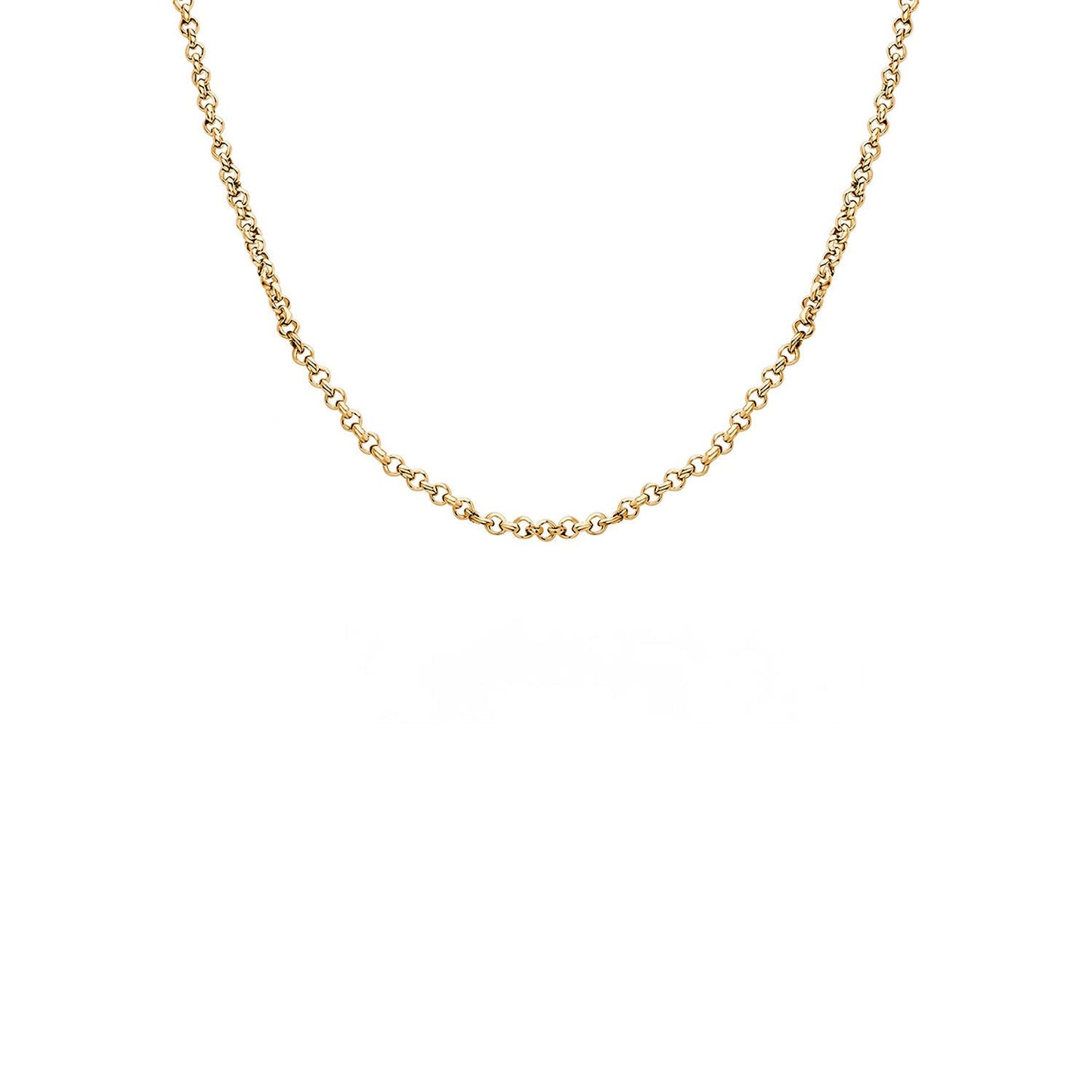 Layering Box Chain Necklace (Gold)