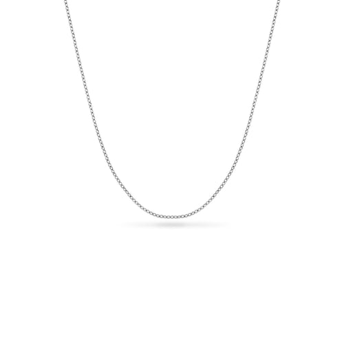 Layering Fine Chain Necklace 14-16 in (Silver) - Sterling Silver