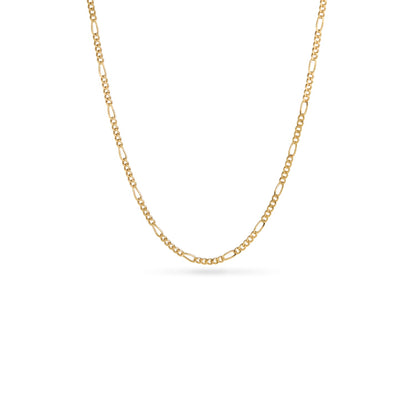Layering Small Figaro Chain Necklace (Gold)