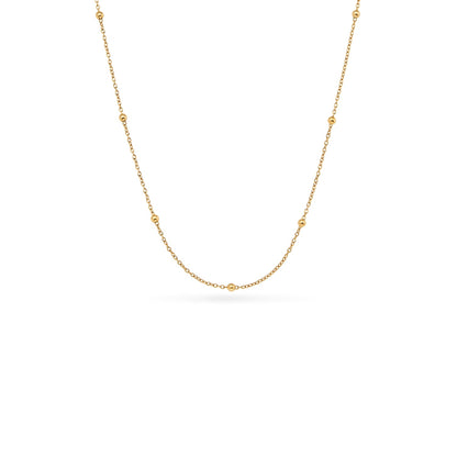 Sphere Chain Necklace (Gold)