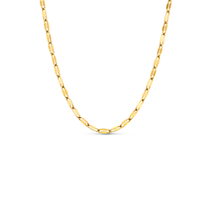 Pale Pink Opal Cushion Necklace (Gold)