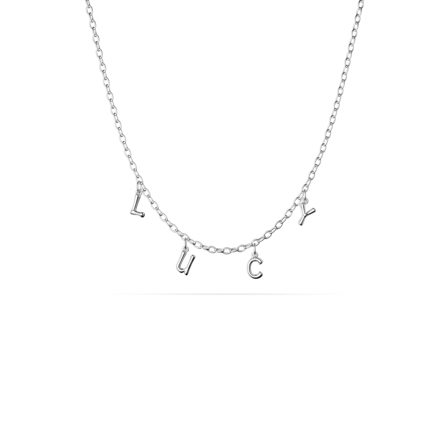 Made Mine Fine Name Necklace (Silver)