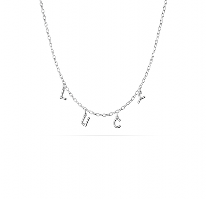 Made Mine Fine Name Necklace (Silver)