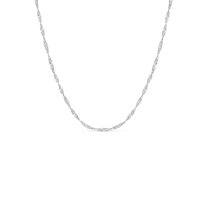 Mother of Pearl Cushion Necklace (Silver)
