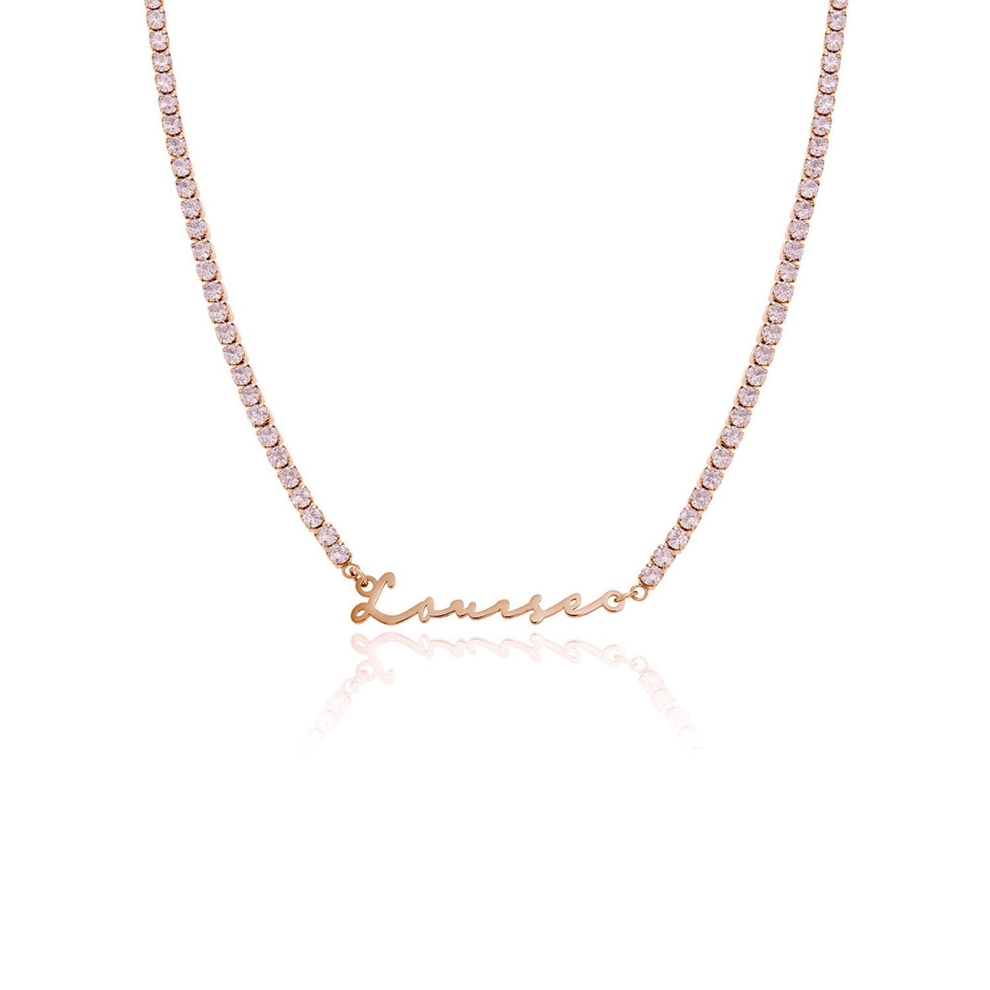 Signature Name Necklace - Rose Gold