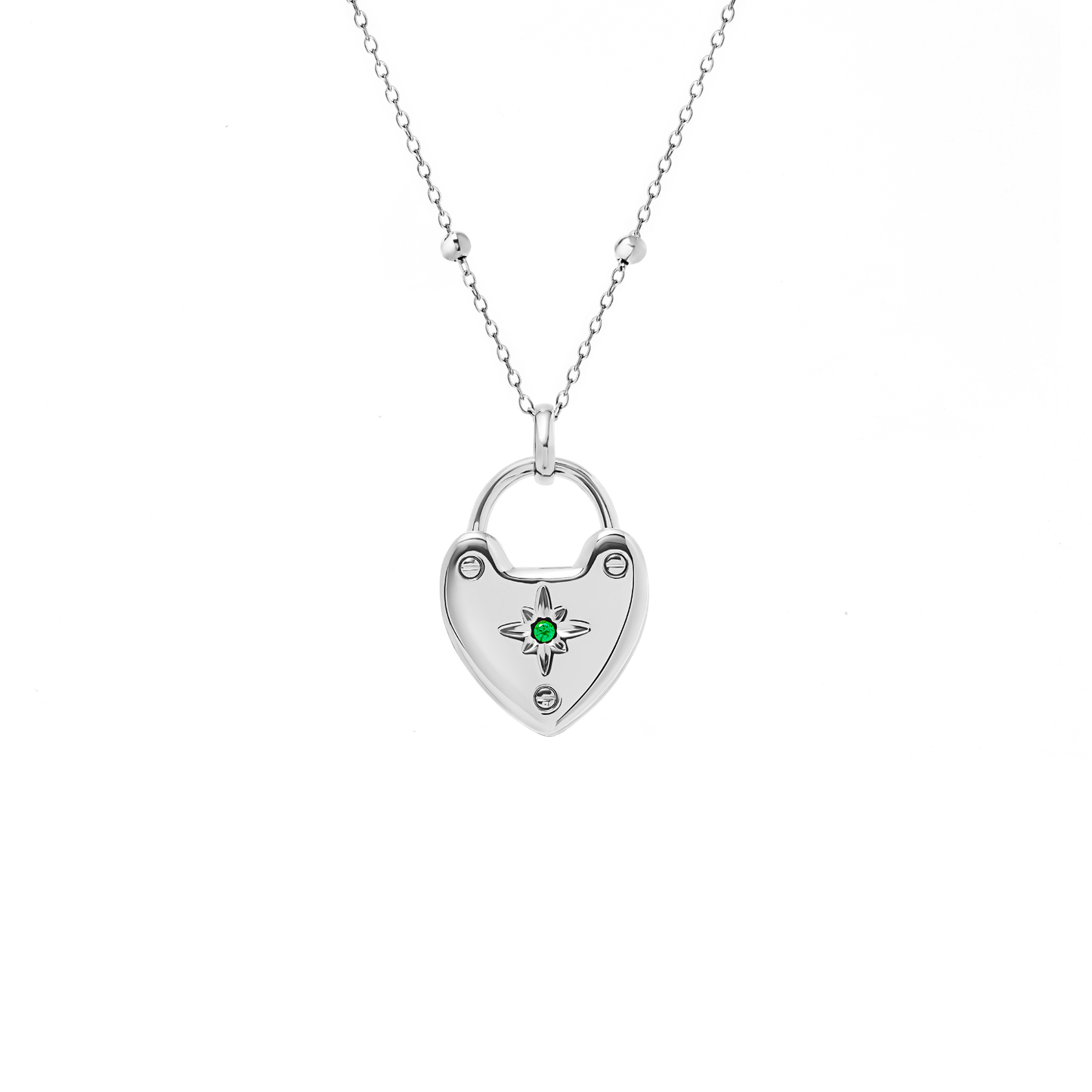 Photo Love Locket Necklace (Silver)