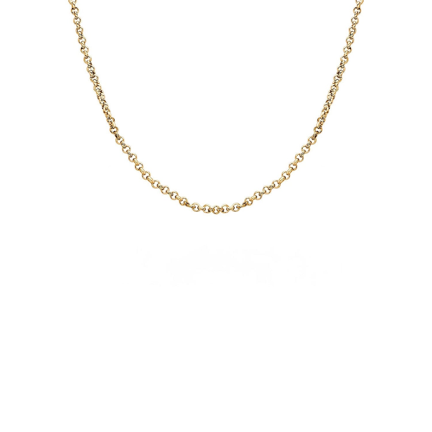 Layering Box Chain Necklace (Gold)