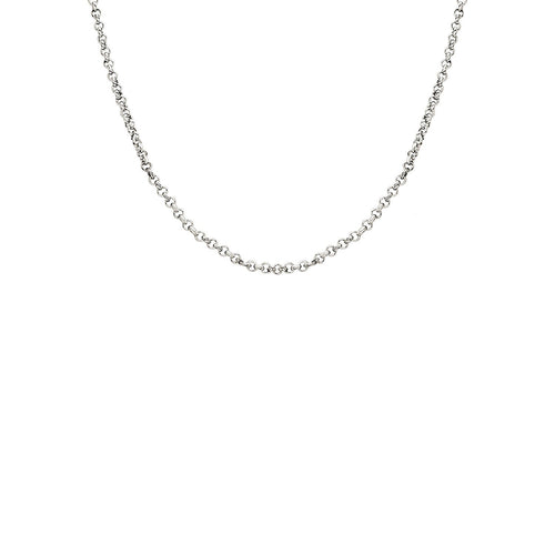 Layering Box Chain Necklace (Silver)