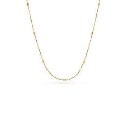 Butter Yellow Quartz Heart Necklace (Gold)