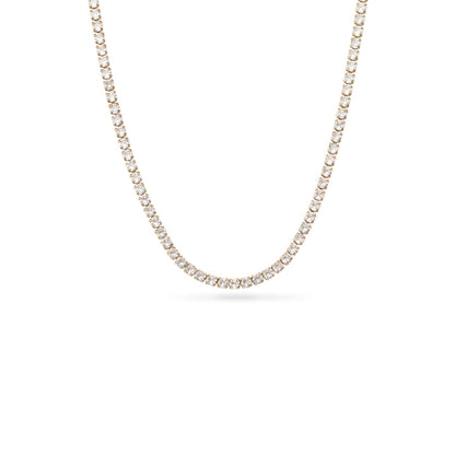 Pale Pink Opal Heart Necklace (Gold)