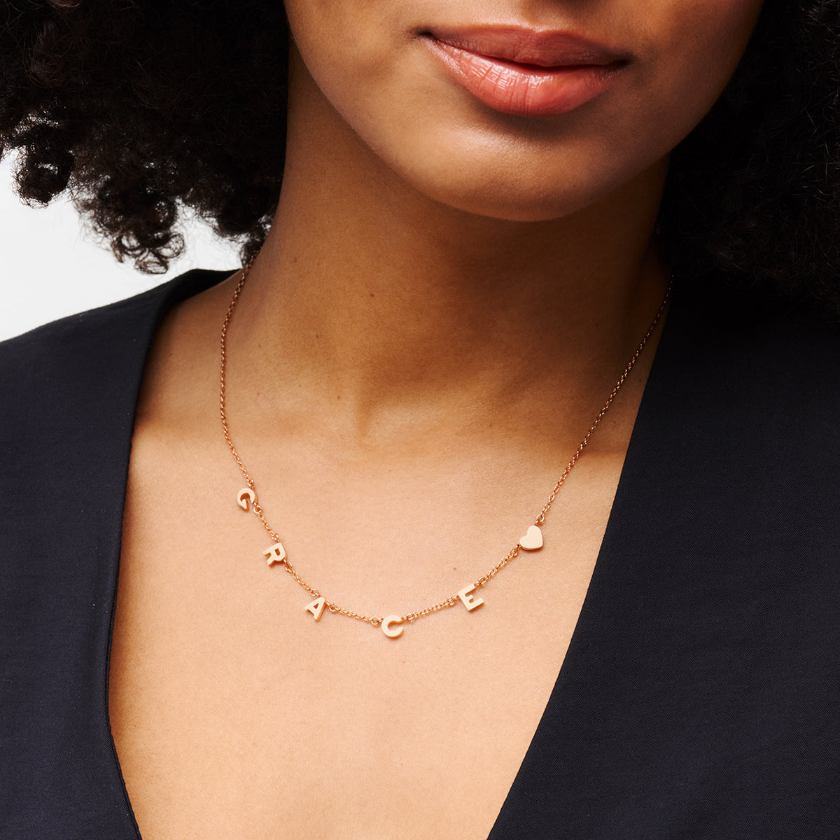 Made Mine Name Necklace - Rose Gold