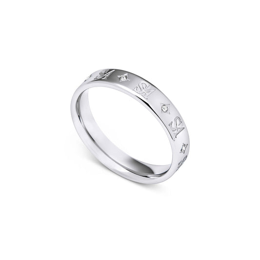 Own Way Monogram Ring (Silver)
